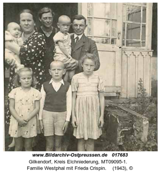 Gilkendorf, Familie Westphal mit Frieda Crispin