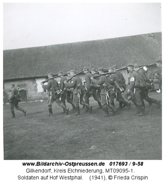 Gilkendorf, Soldaten auf Hof Westphal