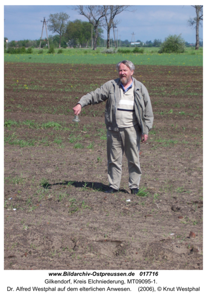 Gilkendorf, Dr. Alfred Westphal auf dem elterlichen Anwesen