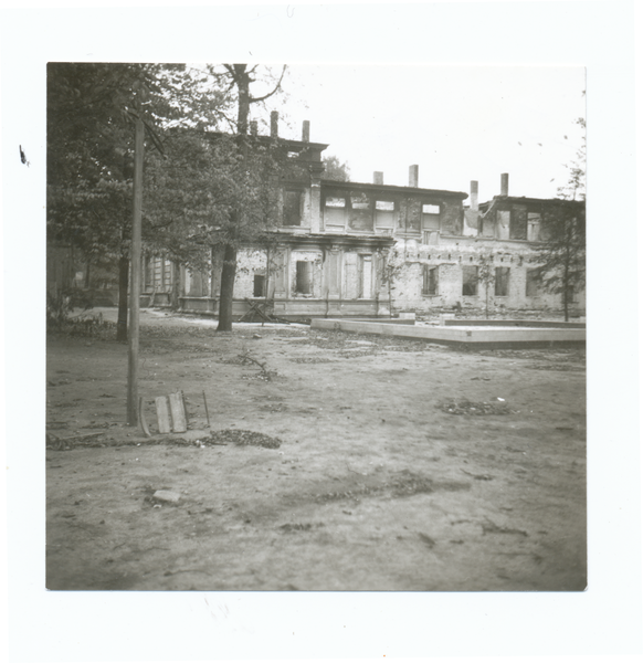 Tilsit, Restaurant "Jakobsruh" von der Gartenseite, nach der Zerstörung