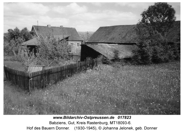 Babziens, Hof des Bauern Donner