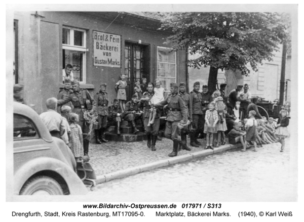 Drengfurt, Marktplatz, Bäckerei Marks