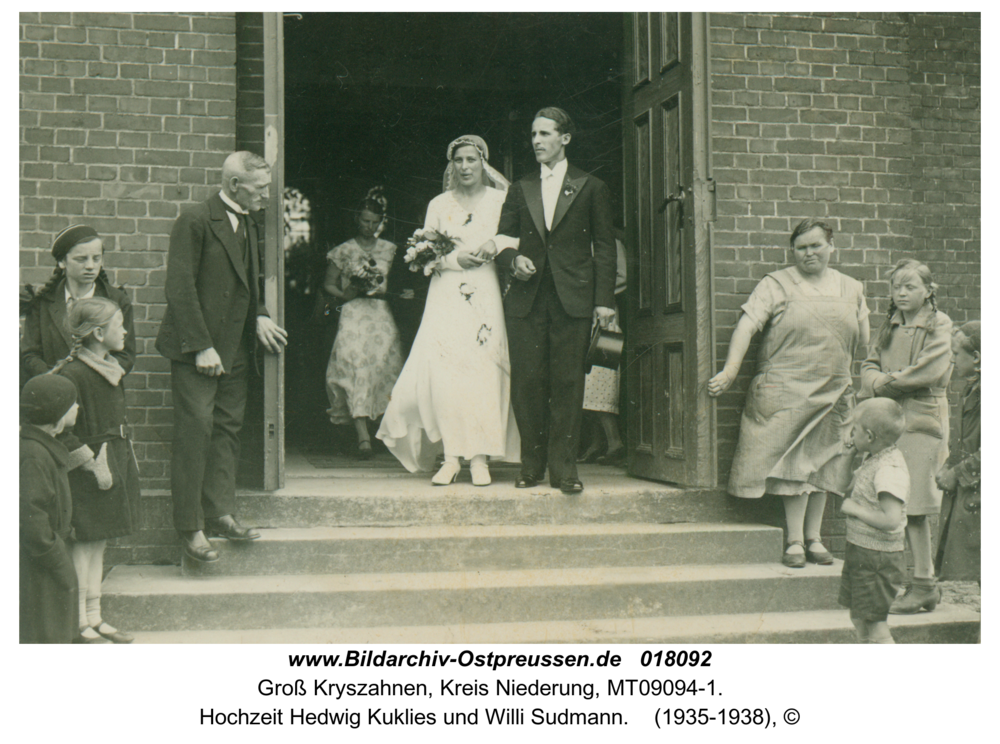 Seckenburg, Hochzeit Hedwig Kuklies und Willi Sudmann