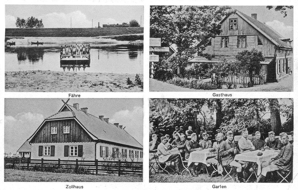 Schanzenkrug Kr. Tilsit-Ragnit, Fähre, Gasthaus, Zollhaus