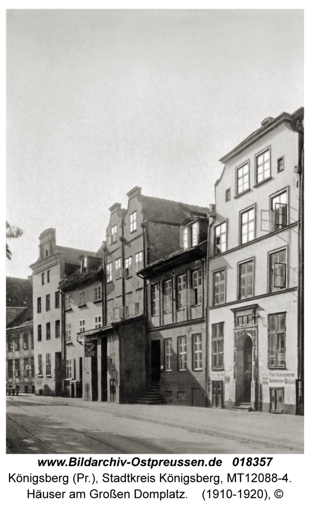 Königsberg, Häuser am Großen Domplatz
