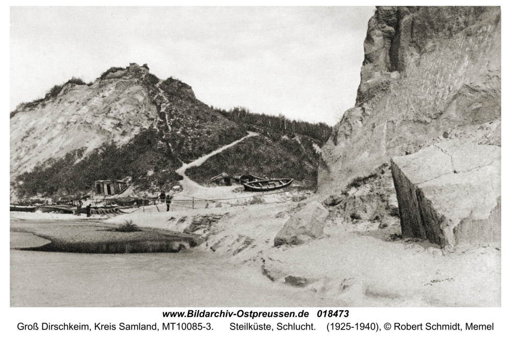 Groß Dirschkeim, Steilküste, Schlucht