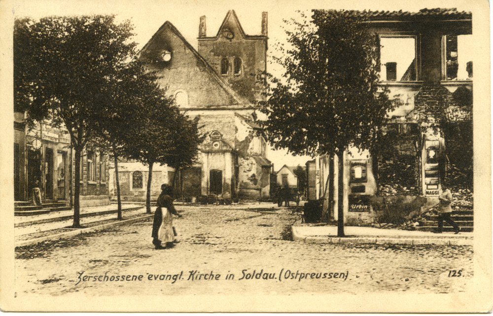 Soldau, Die zerstörte Kirche