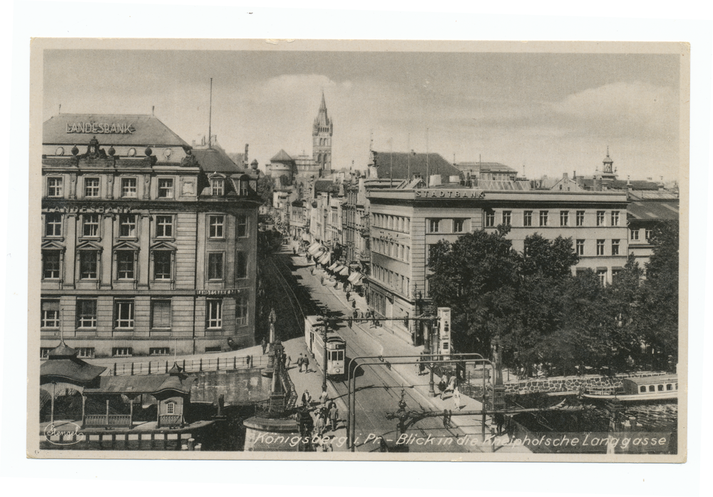 Königsberg, Blick in die Kneiphöfsche Langgasse