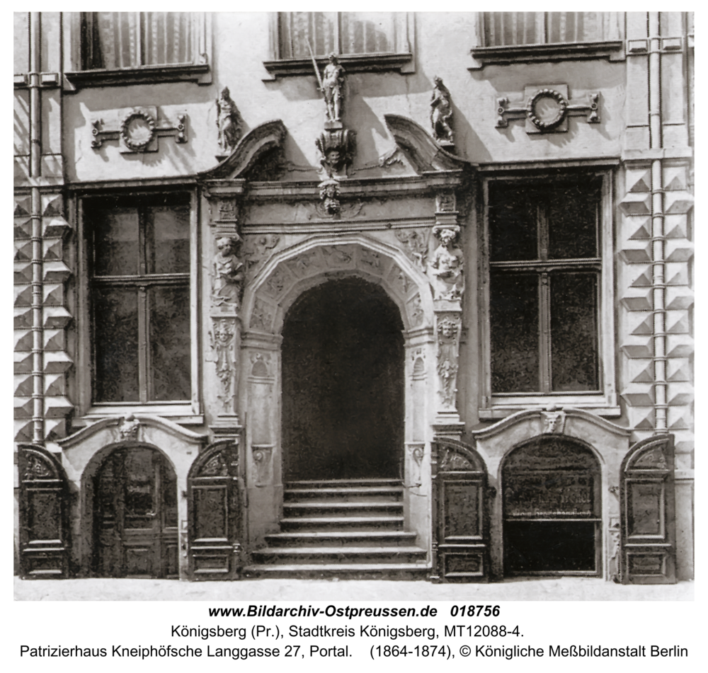 Königsberg, Patrizierhaus Kneiphöfsche Langgasse 27, Portal