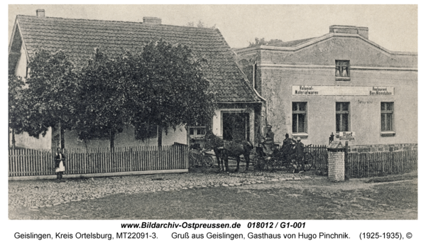 Geislingen, Gruß aus Geislingen, Gasthaus von Hugo Pinchnik