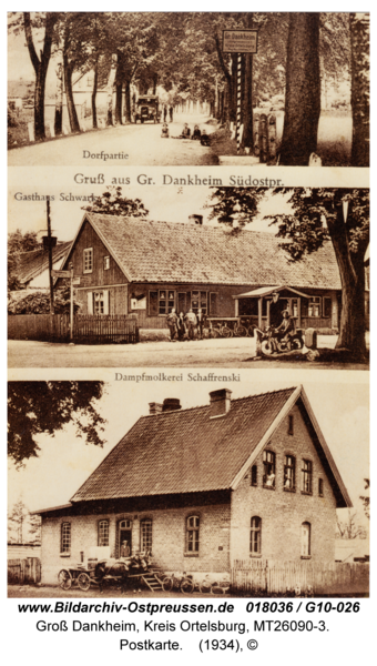 Groß Dankheim, Postkarte