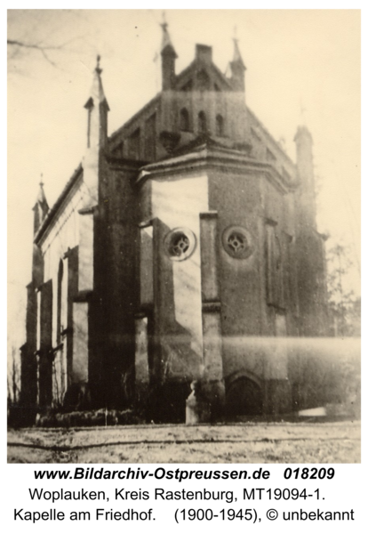 Woplaucken, Kapelle am Friedhof