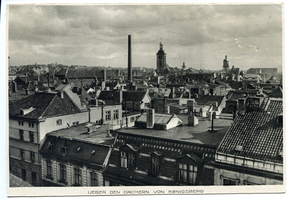 Königsberg, Blick vom Dom in Richtung Nord-Ost auf die Löbenichtsche Kirche