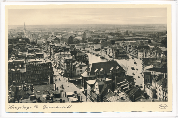 Königsberg, Blick vom Schlossturm in Richtung süd-west