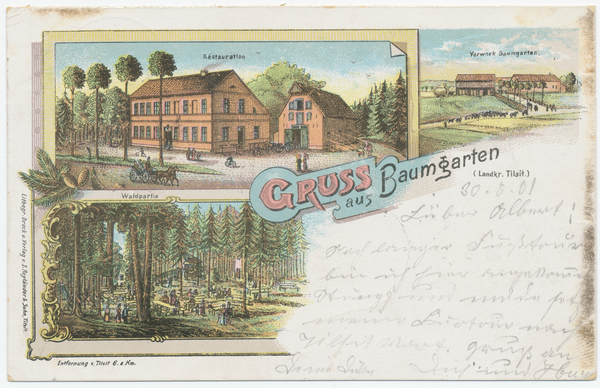 Baumgarten Kr. Tilsit-Ragnit, Restauration und Vorwerk