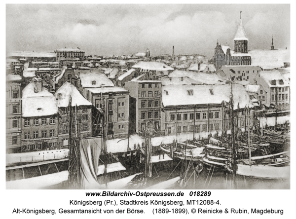 Königsberg, Alt-Königsberg, Gesamtansicht von der Börse