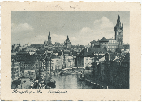 Königsberg, Hundegatt mit Blick zum Schloß