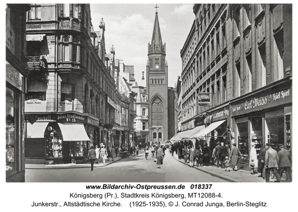 Königsberg, Junkerstr., Altstädtische Kirche