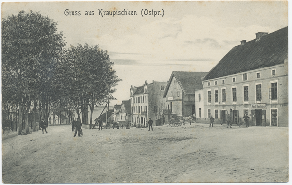Breitenstein fr. Kraupischken, Marktplatz, Blick zur Inster