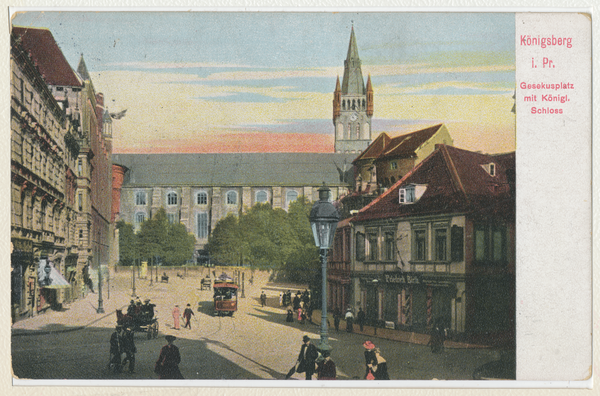 Königsberg, Gesekusplatz mit Königl. Schloß
