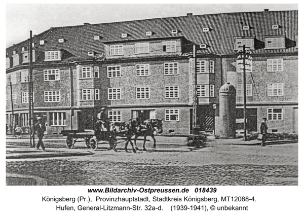 Königsberg (Pr.), Hufen, General-Litzmann-Str. 32a-d