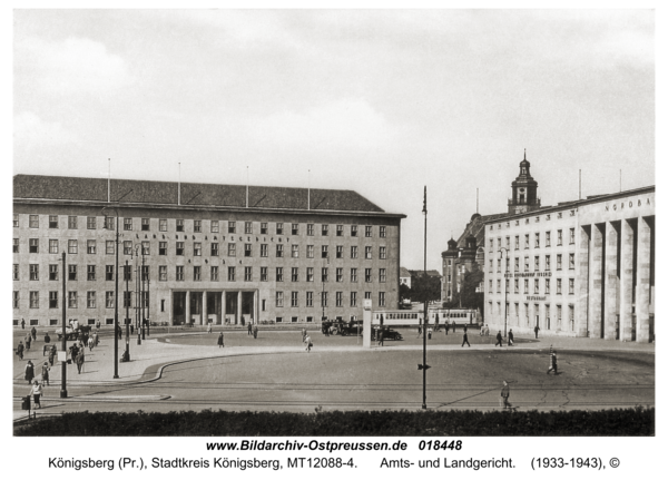 Königsberg, Amts- und Landgericht