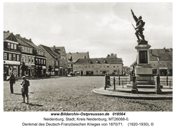 Neidenburg, Denkmal des Deutsch-Französischen Krieges von 1870/71