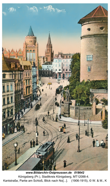 Königsberg, Kantstraße, Partie am Schloß, Blick nach Norden