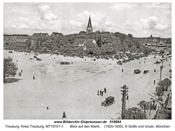 Treuburg, Blick auf den Markt