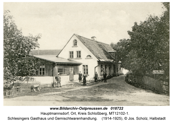 Hauptmannsdorf, Schlesingers Gasthaus und Gemischtwarenhandlung