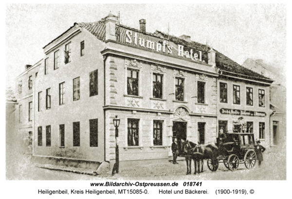 Heiligenbeil, Hotel und Bäckerei