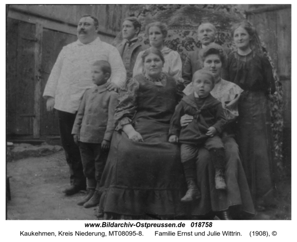 Kuckerneese, Familie Ernst und Julie Wittrin