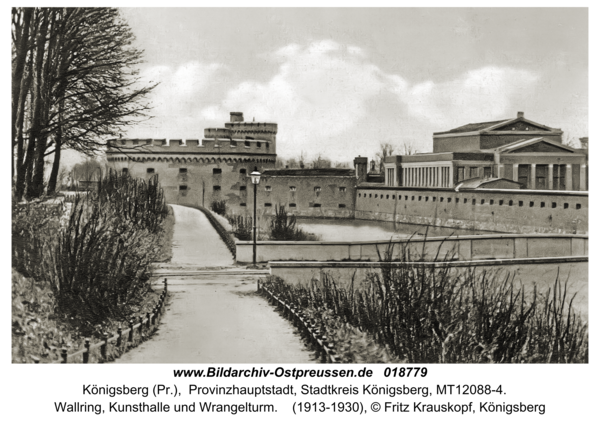 Königsberg, Wallring, Kunsthalle und Wrangelturm
