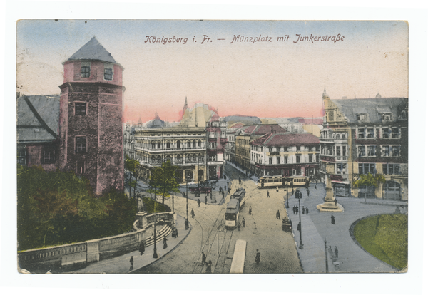 Königsberg, Münzplatz mit Junkerstraße