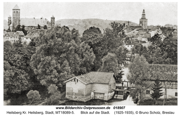 Heilsberg, Blick auf die Stadt