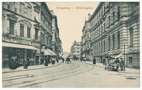 Königsberg (Pr.), Mitteltragheim, Blick vom Theaterplatz