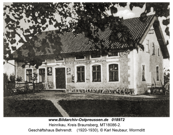 Heinrikau, Geschäftshaus Behrendt