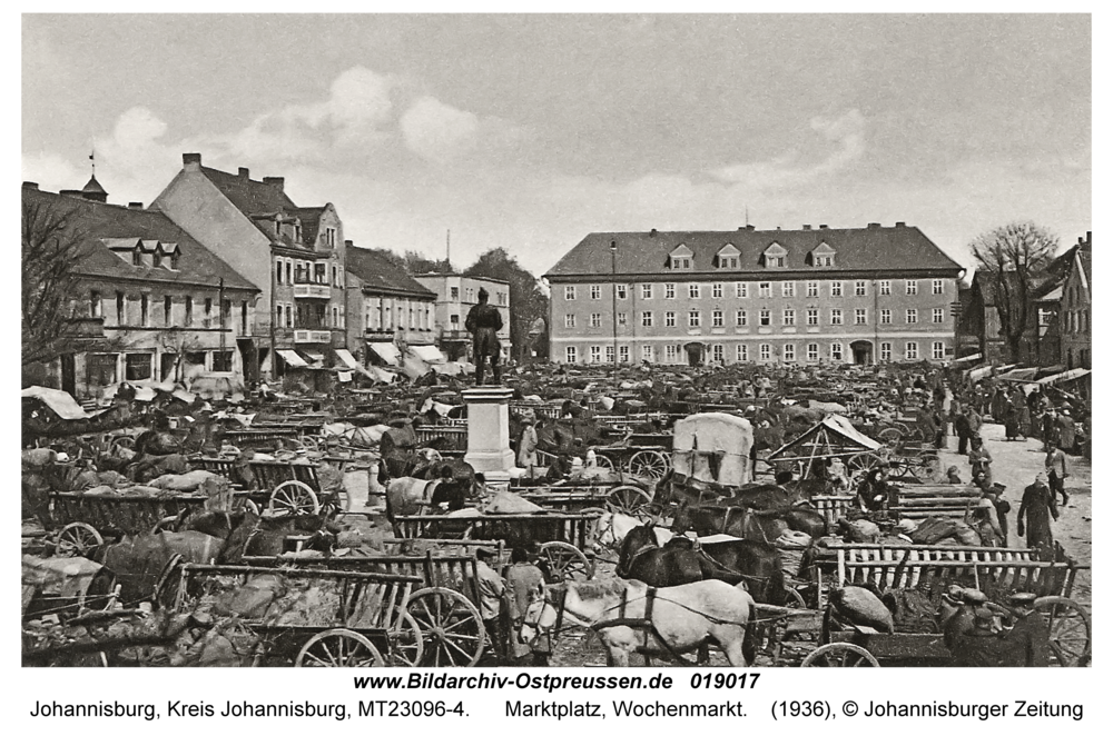 Johannisburg, Marktplatz, Wochenmarkt