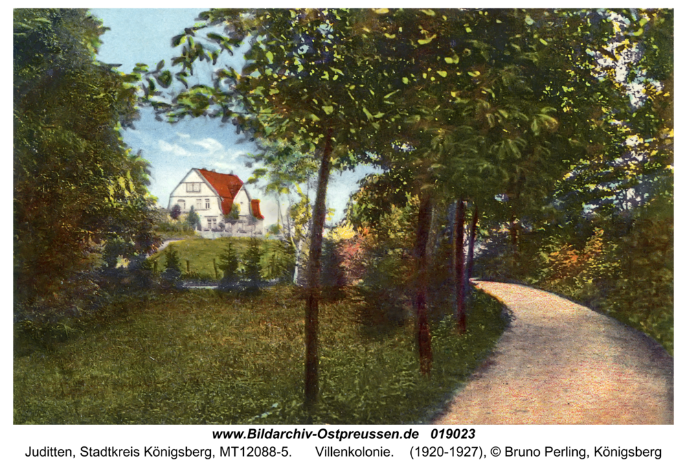 Juditten Kr. Königsberg, Villenkolonie
