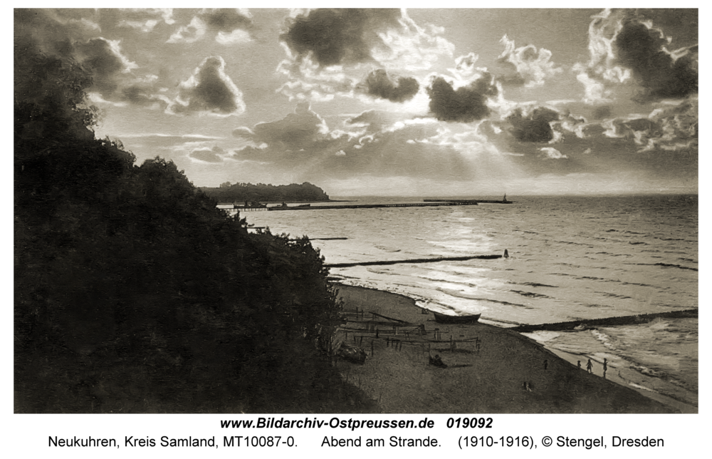 Neukuhren, Abend am Strande