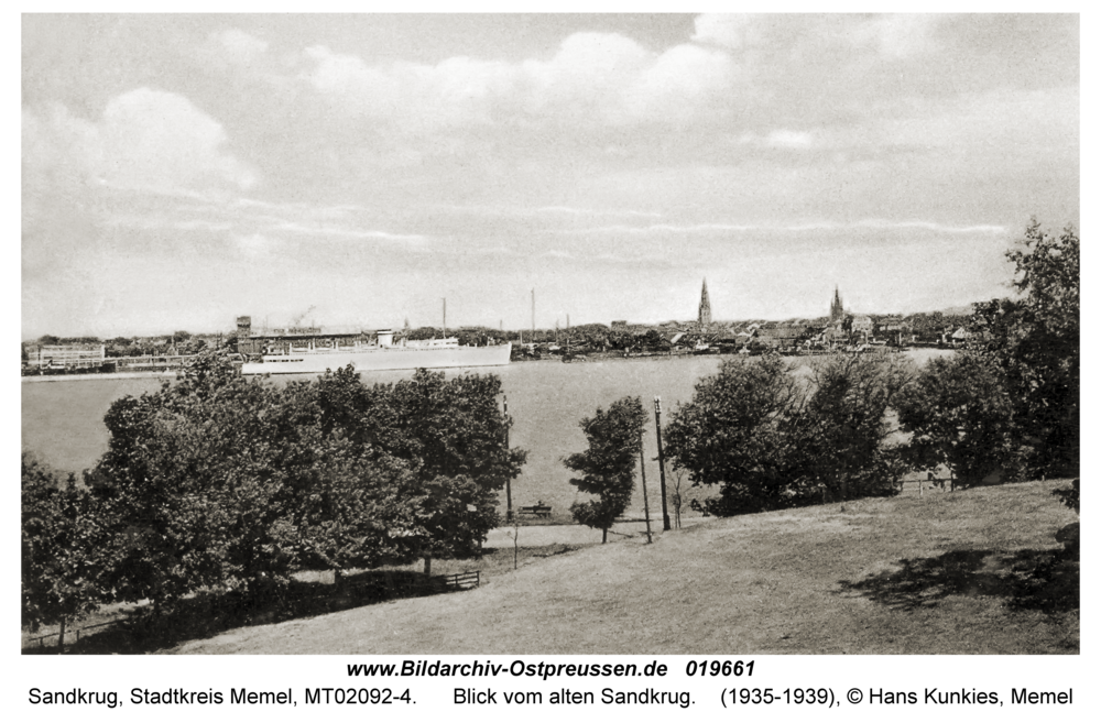 Sandkrug Stadtkr. Memel, Blick vom alten Sandkrug