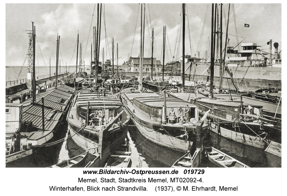 Memel, Winterhafen, Blick nach Strandvilla