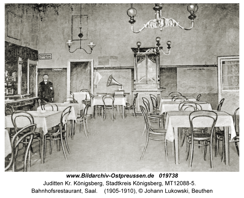 Juditten Kr. Königsberg, Bahnhofsrestaurant, Saal