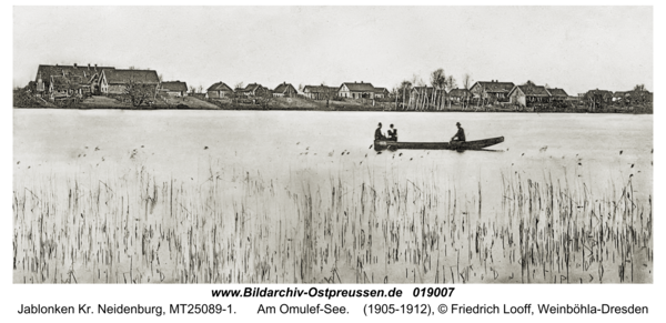 Jablonken Kr. Neidenburg, Am Omulef-See