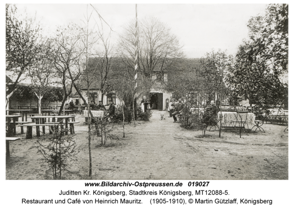 Juditten Kr. Königsberg, Restaurant und Café von Heinrich Mauritz