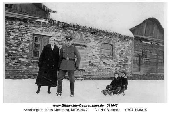 Ackelningken, Auf Hof Bluschke