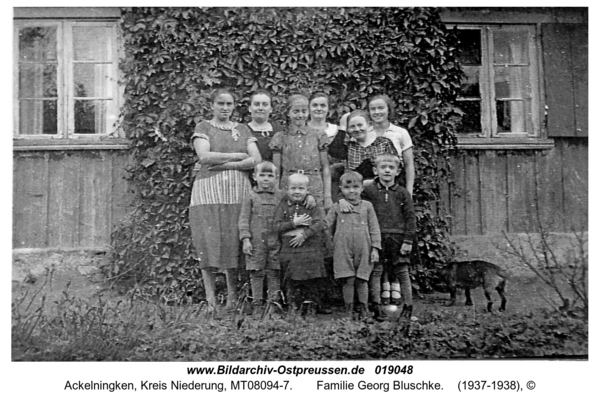 Ackelningken,  Familie Georg Bluschke