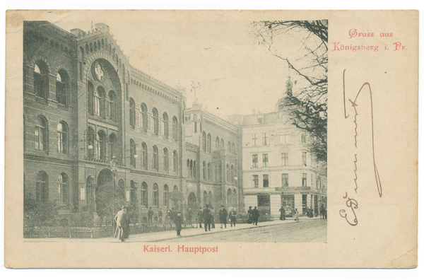 Königsberg, Poststraße, Kaiserliche Hauptpost