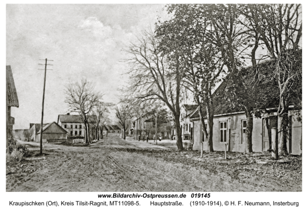 Kraupischken, Hauptstraße