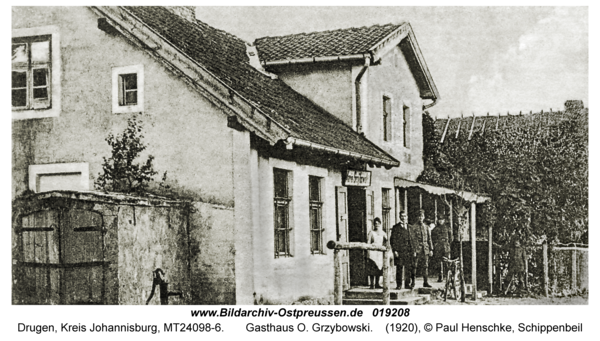 Lissaken Kr. Johannisburg, Gasthaus O. Grzybowski